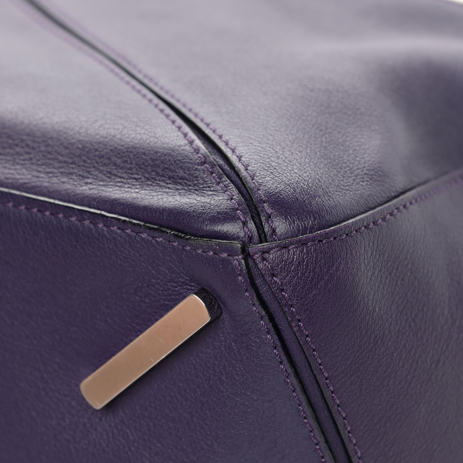 Loewe Calfskin Medium Puzzle Bag Purple 11 of 17