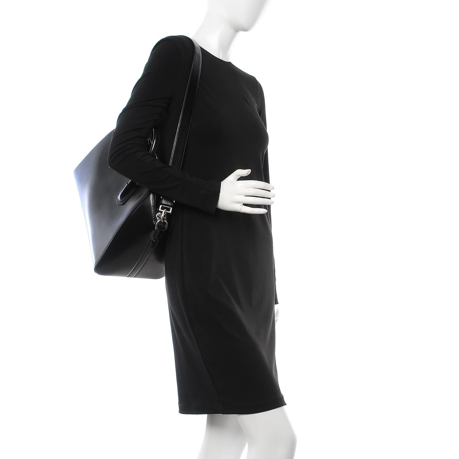 Givenchy Shiny Lord Calfskin Medium Antigona Black 2 of 7