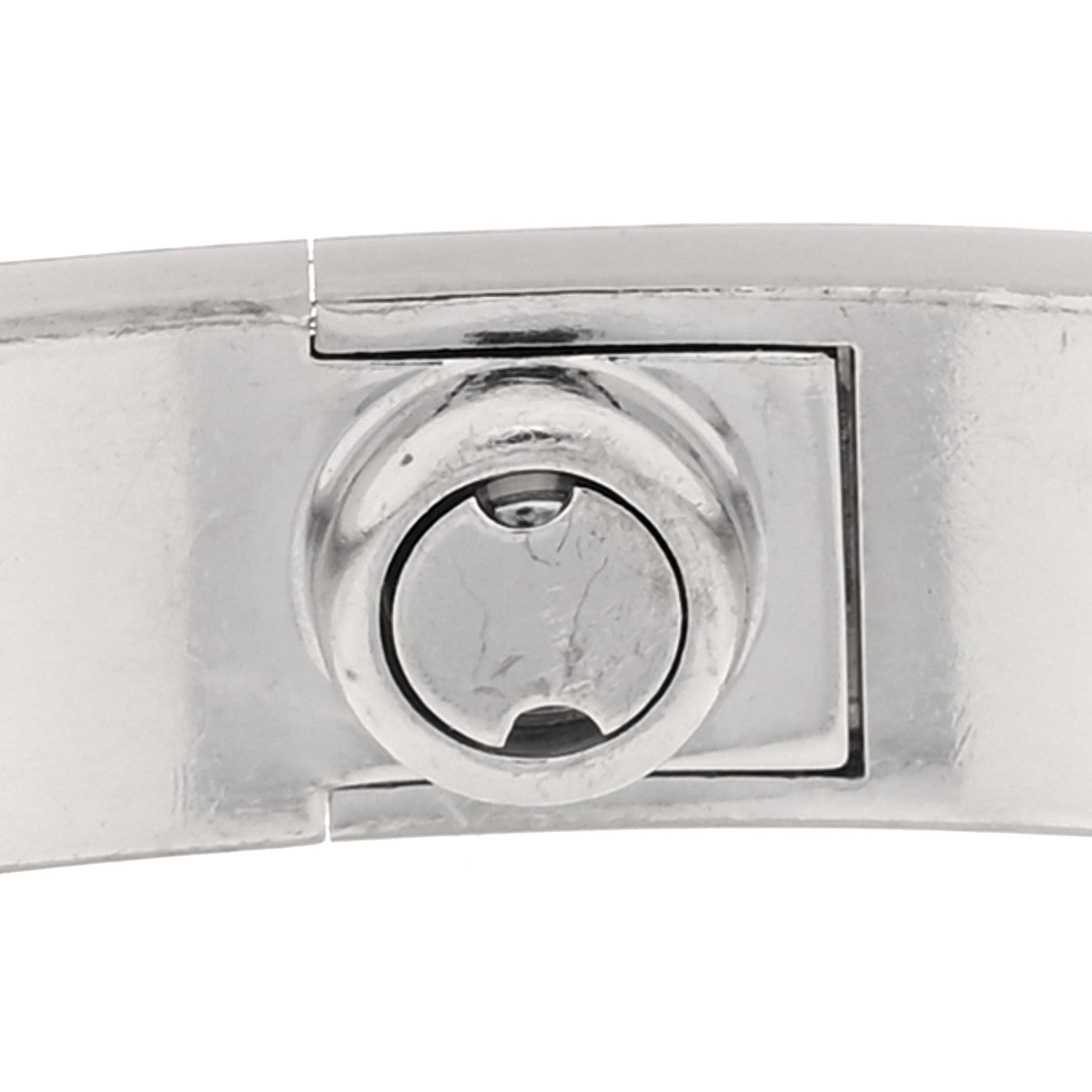 Cartier 18K White Gold LOVE Bracelet 18 5 of 9