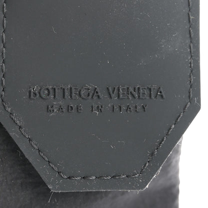 Bottega Veneta Paper Calfskin Intreccio Cassette Belt Bag Black 6 of 11