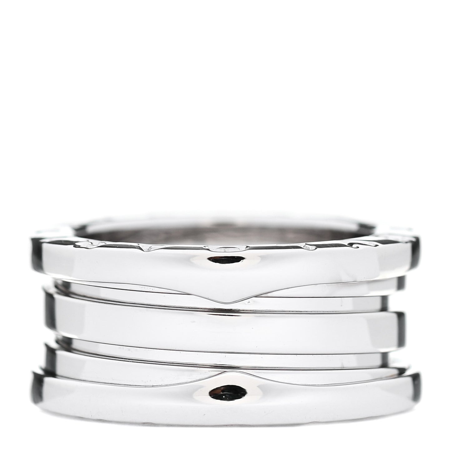 18K White Gold B.Zero1 Three-Band Ring 49 4.75
