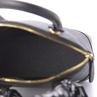 Balenciaga Grained Calfskin XXS Ville Top Handle Bag Scarf Black 5 of 9