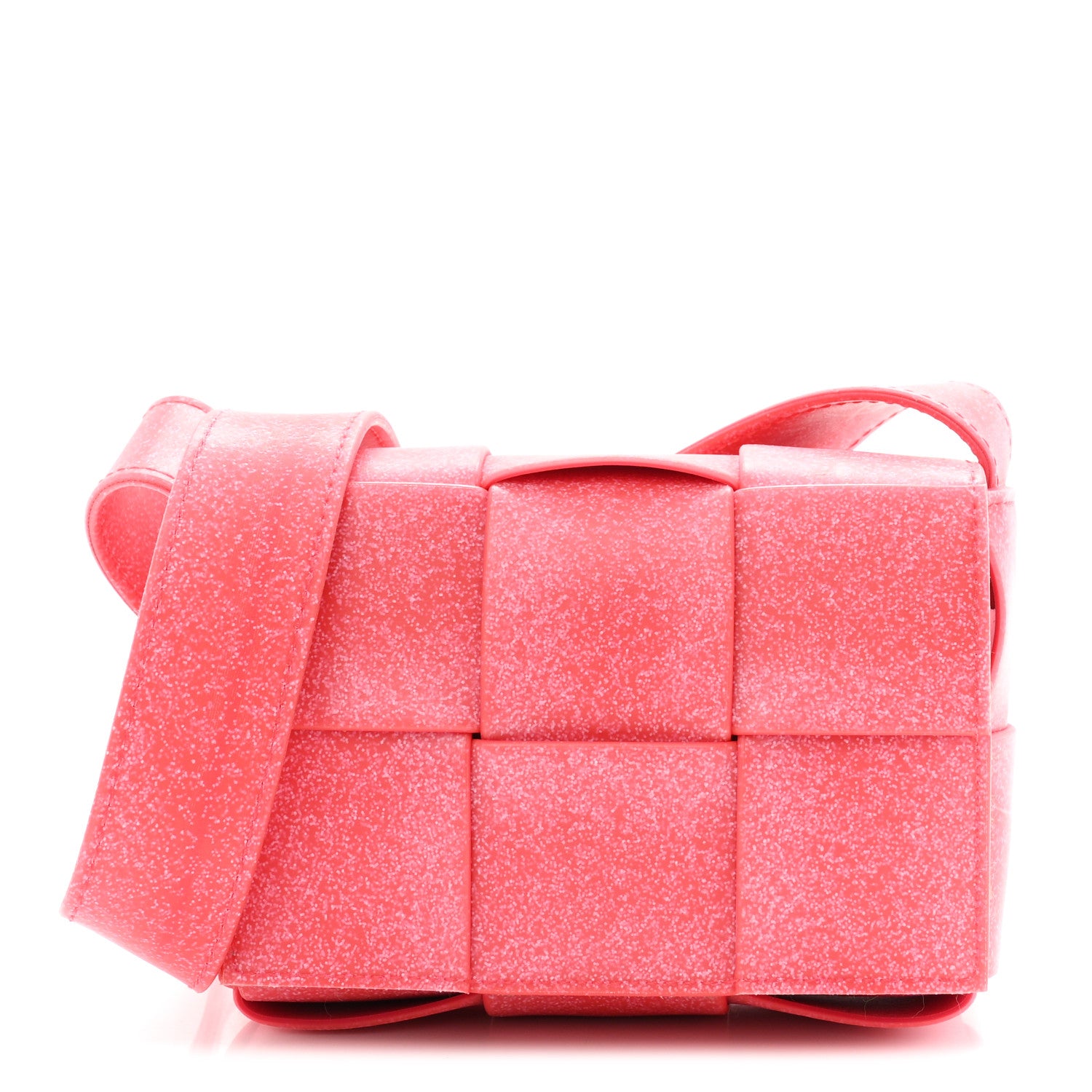 Bottega Veneta Rubber Maxi Intrecciato Extra Mini Cassette Crossbody Bag Firework 1 of 10