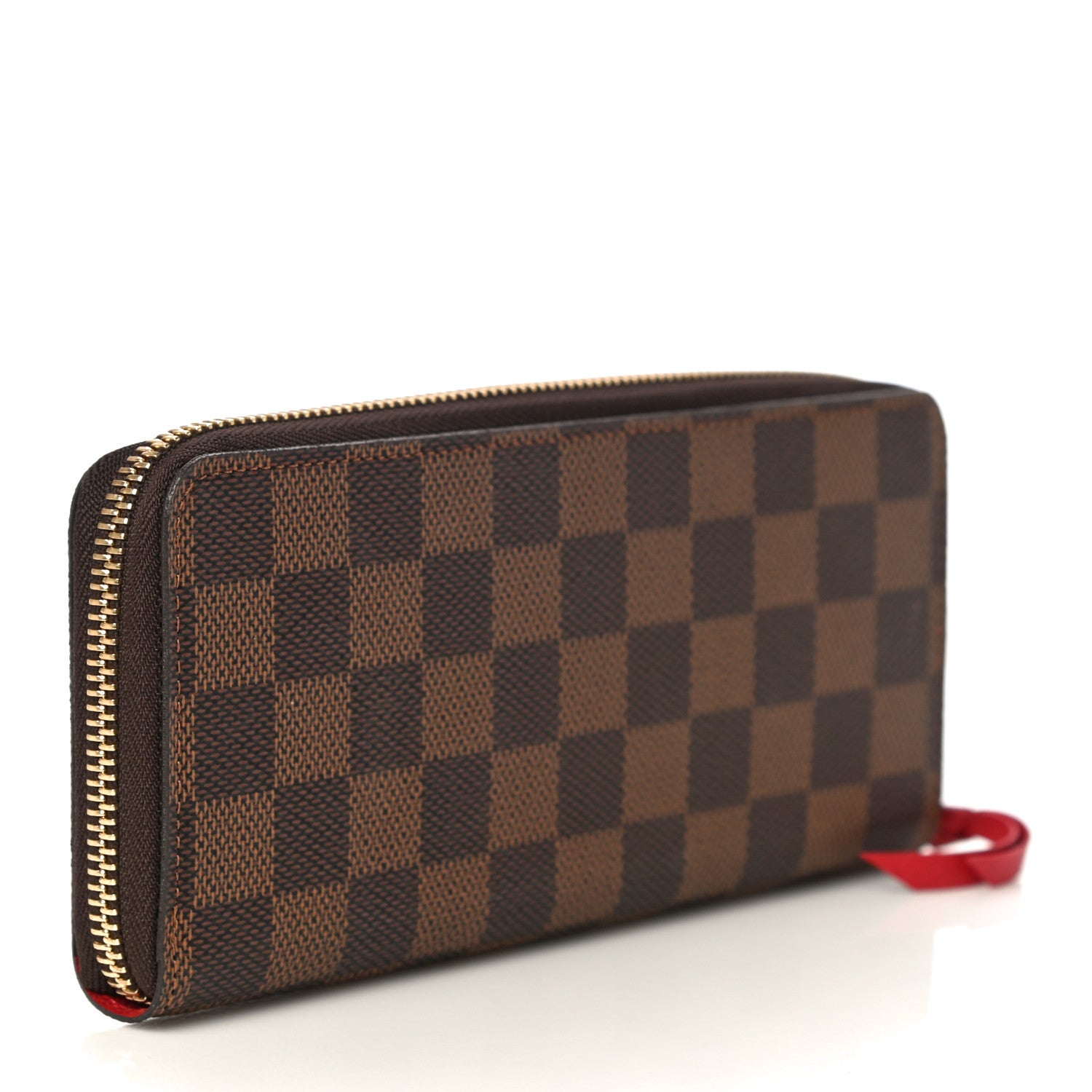 Louis Vuitton Damier Ebene Clemence Wallet Cherry 3 of 12