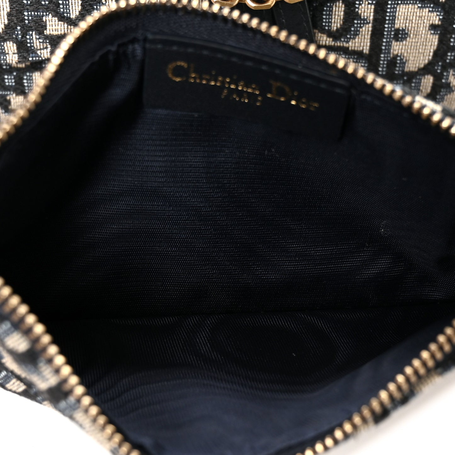 Oblique Saddle Chain Long Wallet Blue