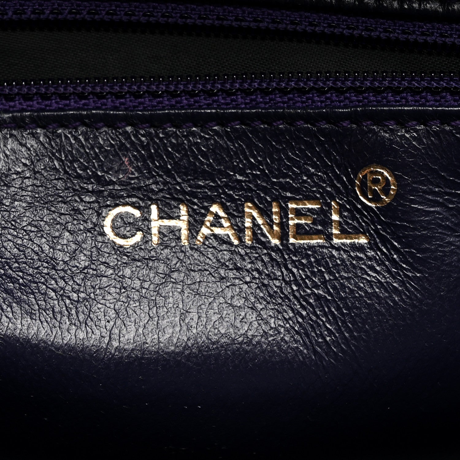 Chanel Suede CC Handbag Bag Purple 5 of 10