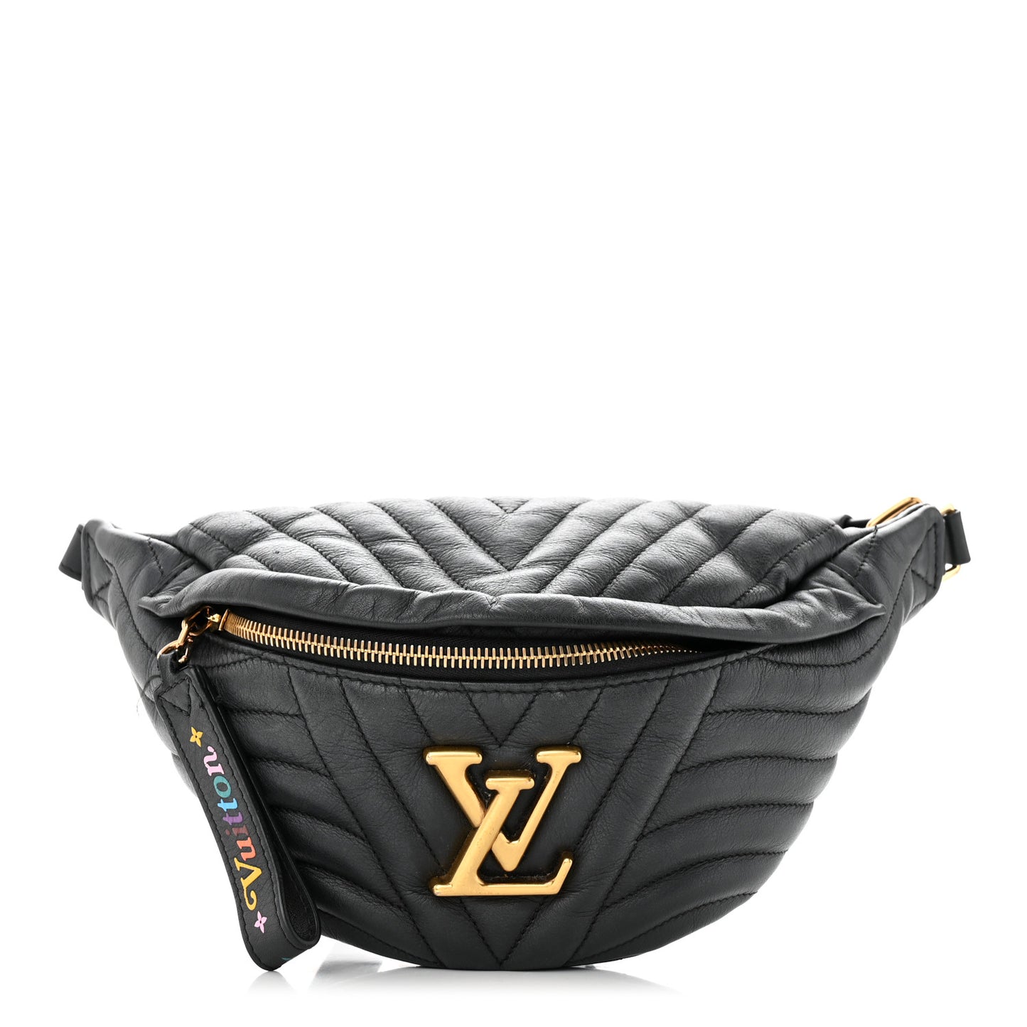 Calfskin Quilted New Wave Bumbag Black
