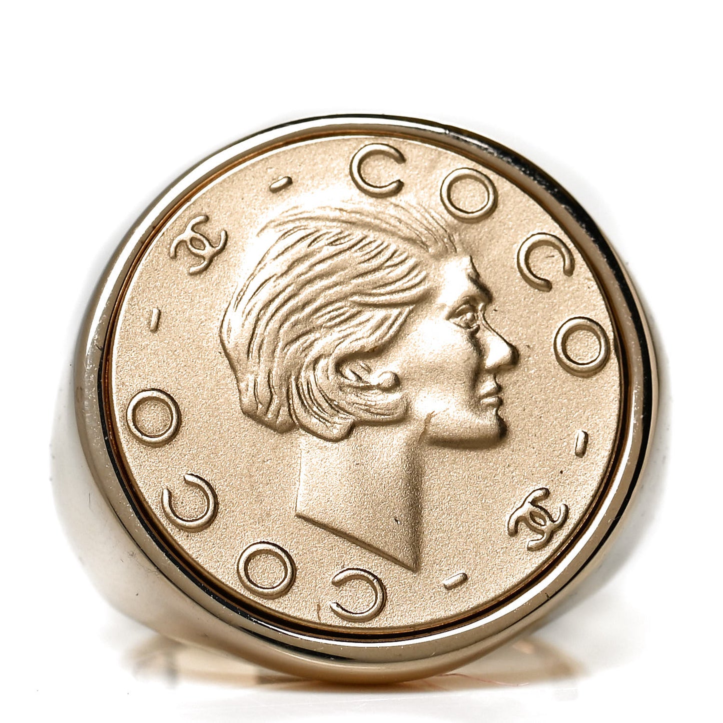 Coin Signet Ring 7 Gold