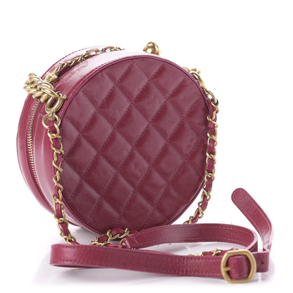 Chanel Glazed Calfskin Round As Earth Evening Bag Rouge 3 of 16