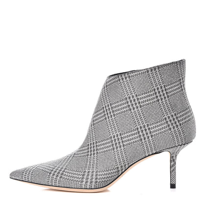 Jimmy Choo Prince Of Stars Fabric Marinda 65 Ankle Booties 37 Silver 1 of 12