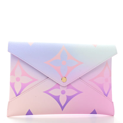 Louis Vuitton Monogram Giant Spring In The City Kirigami Pochette Set Sunrise Pastel Sunset Kaki 3 of 9