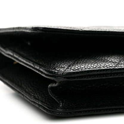 Chanel Caviar Quilted Wallet on Chain WOC Black 10 of 14