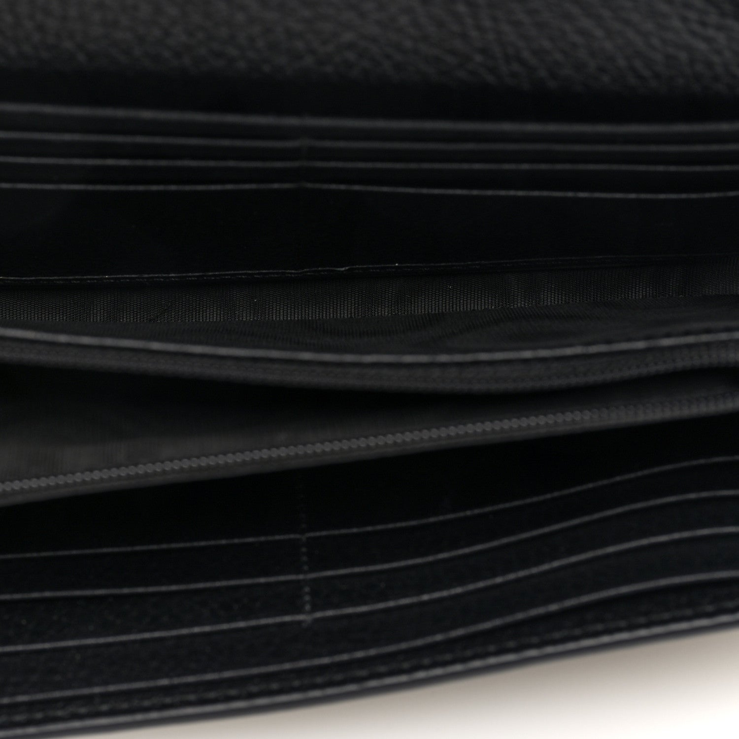 Gucci Dollar Calfskin GG Supreme Monogram Petite GG Marmont Wallet Chain Bag Black Beige Ebony 5 of 9