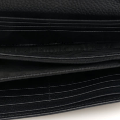 Gucci Dollar Calfskin GG Supreme Monogram Petite GG Marmont Wallet Chain Bag Black Beige Ebony 5 of 9