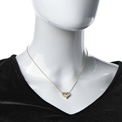 Tiffany 18K Yellow Gold Diamond Heart Pendant Necklace 2 of 5