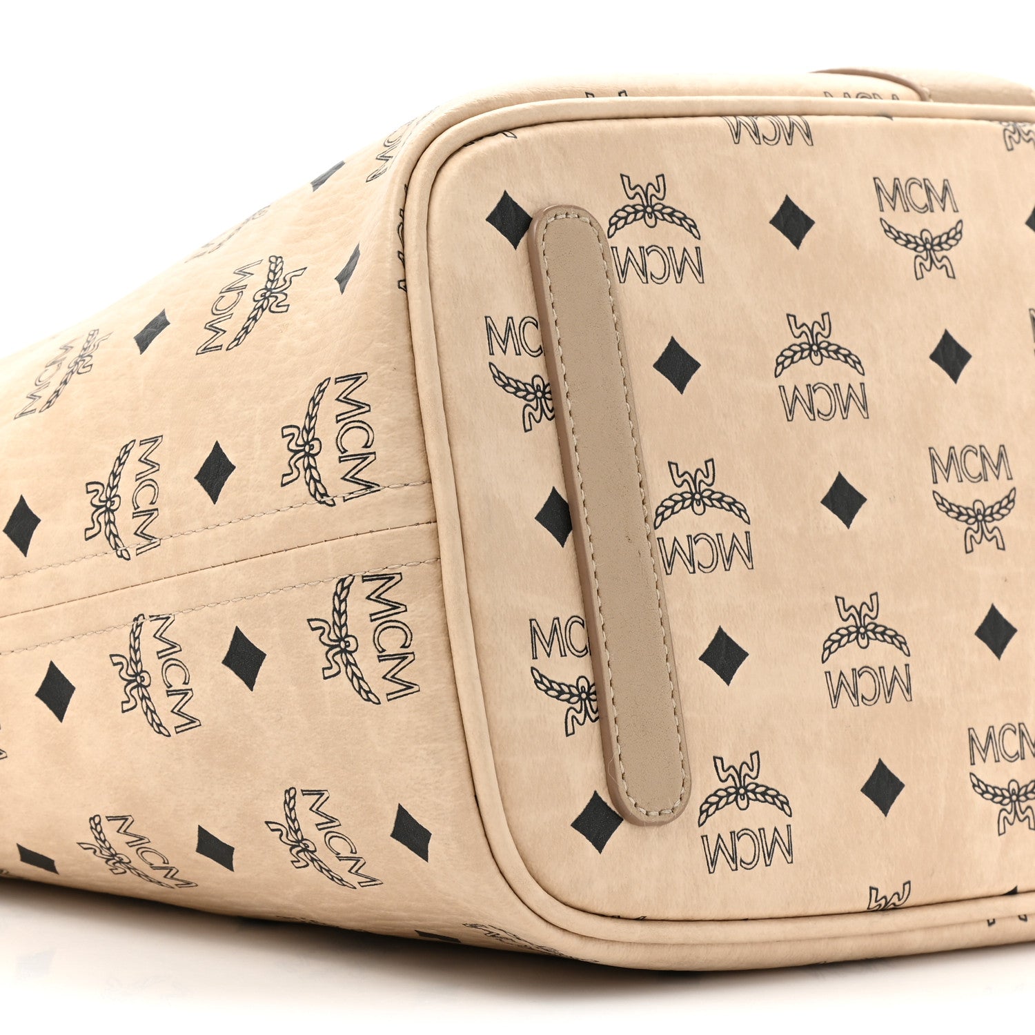 MCM Visetos Medium Liz Reversible Shopper Tote Beige 17 of 24