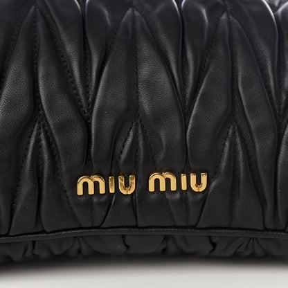 Miu Miu Nappa Matelasse Crossbody Clutch Black 8 of 8