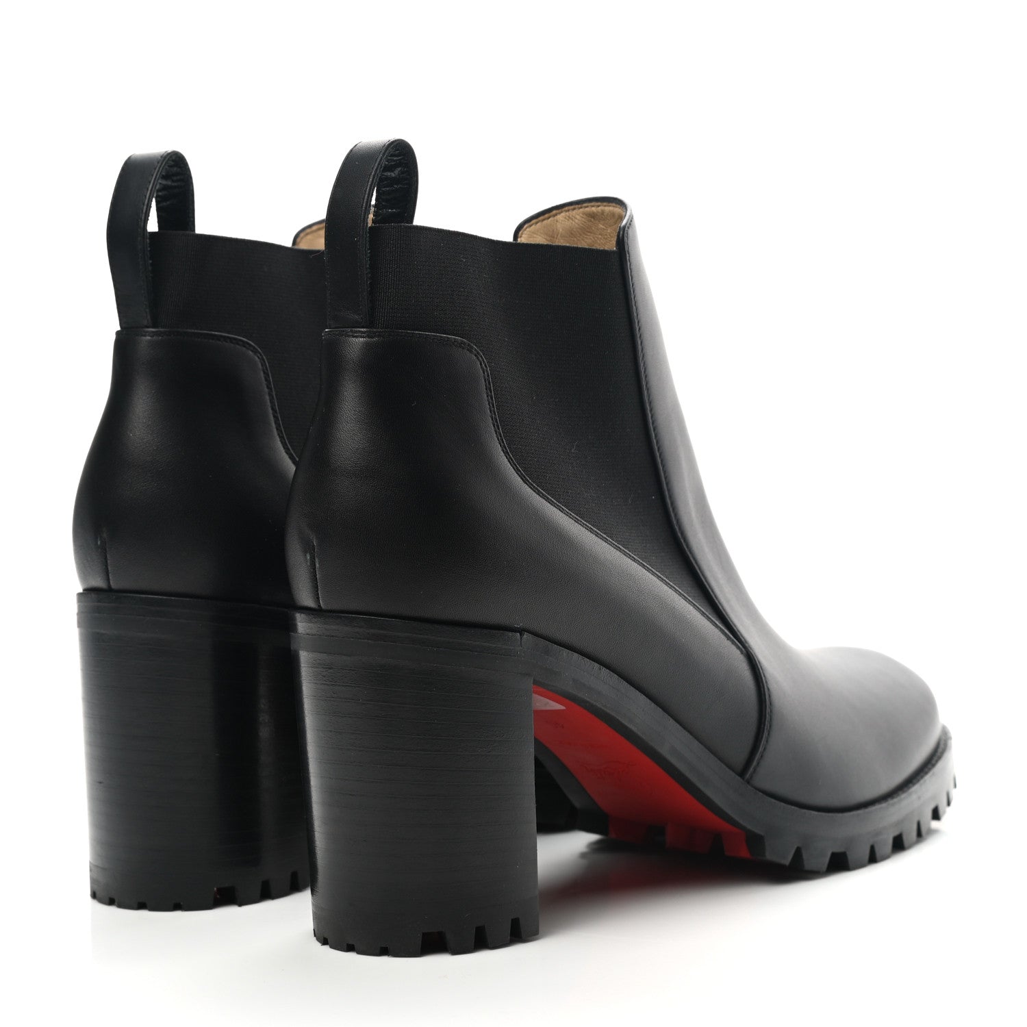 Christian Louboutin Calfskin Marchacroche 70 Chelsea Boots 40 Black 4 of 11