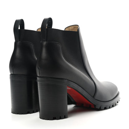 Christian Louboutin Calfskin Marchacroche 70 Chelsea Boots 40 Black 4 of 11