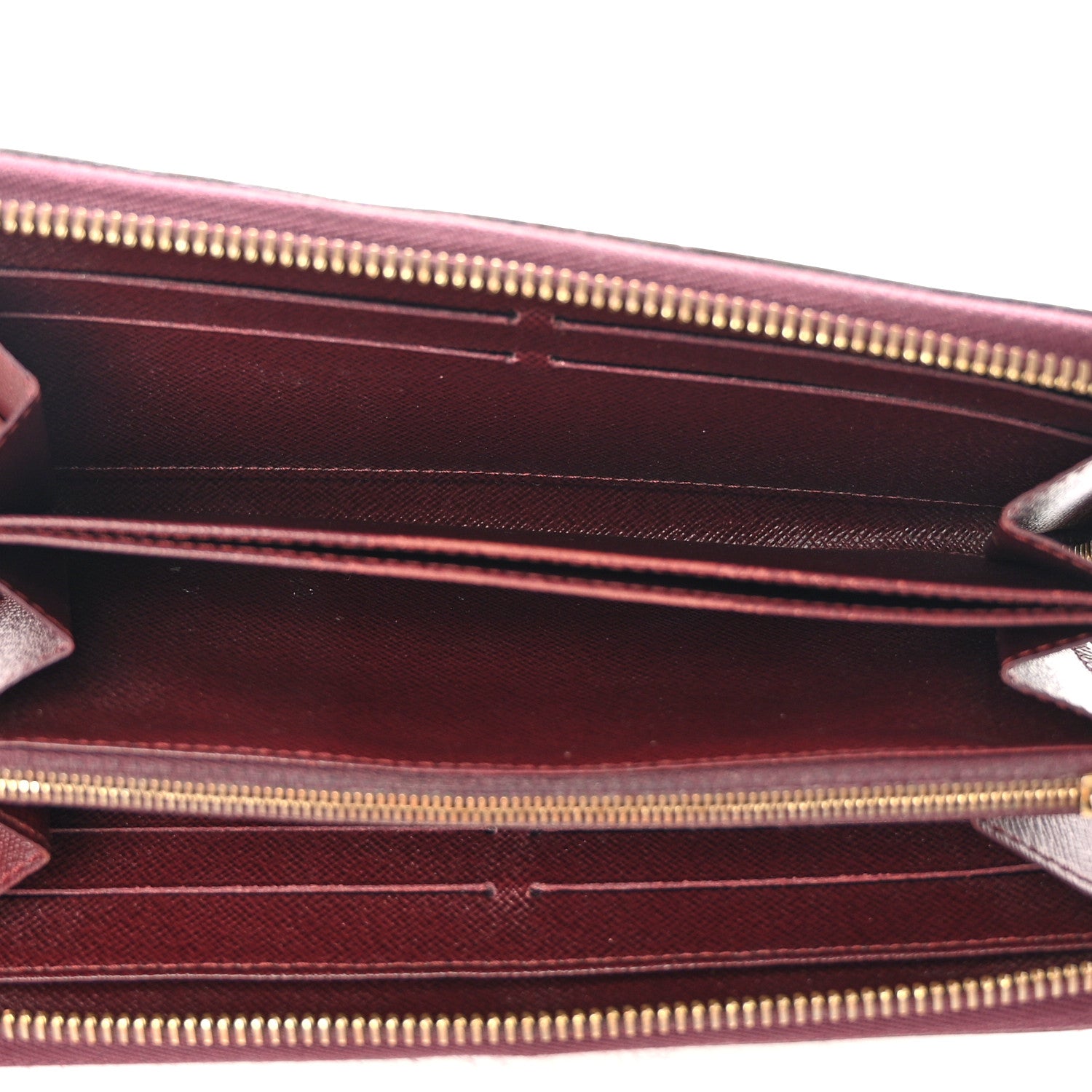Louis Vuitton Damier Paillettes Zippy Wallet Red 5 of 9