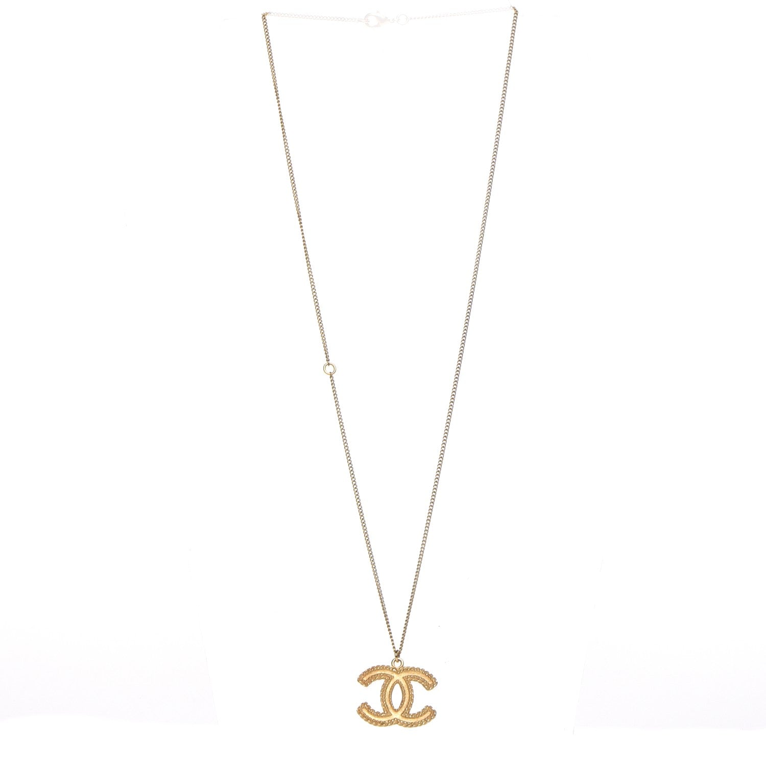 Chanel Enamel CC Necklace Gold 4 of 6