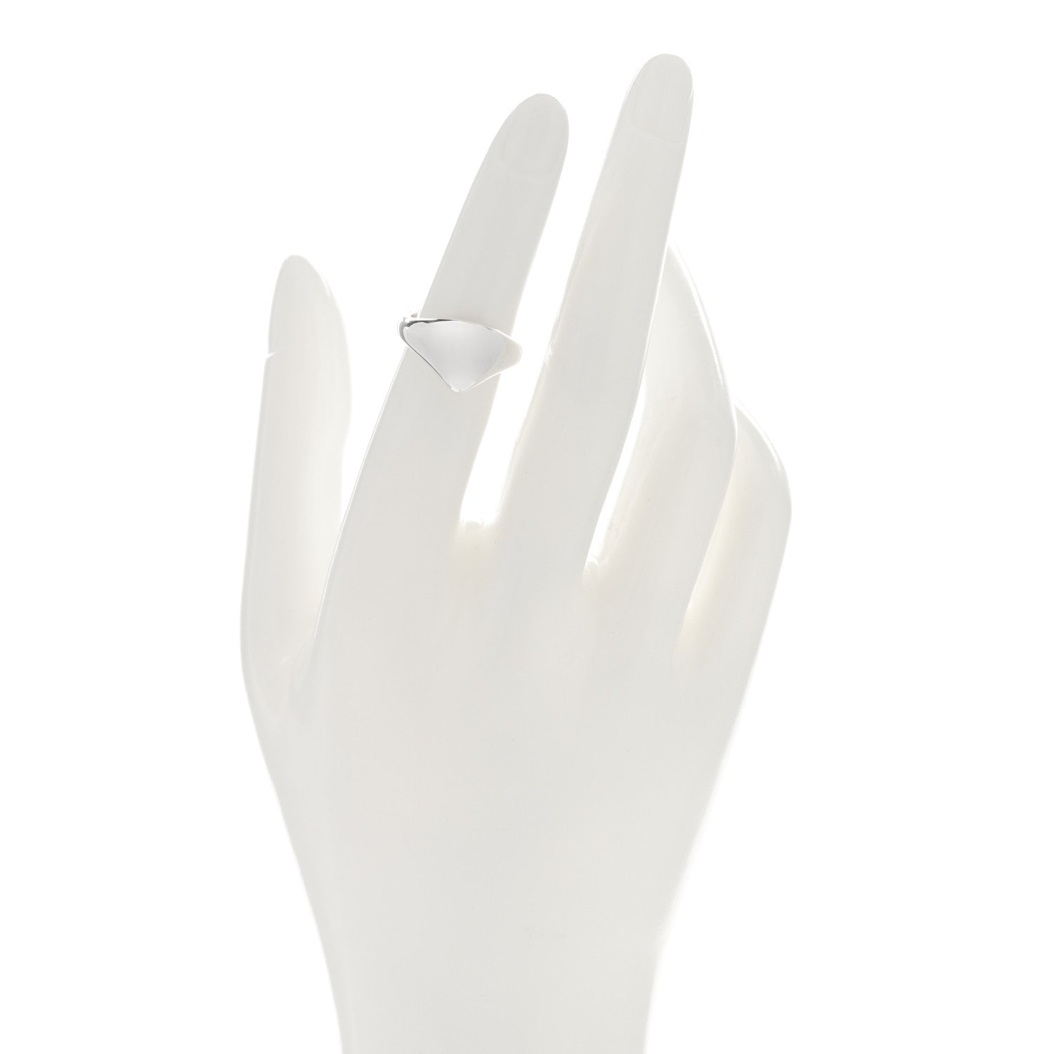 Tiffany Sterling Silver Elsa Peretti Cat Island Shell Ring 49 4.75 2 of 4