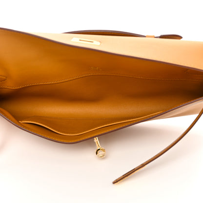Hermes Swift Kelly Cut Clutch Pochette Sesame 5 of 8