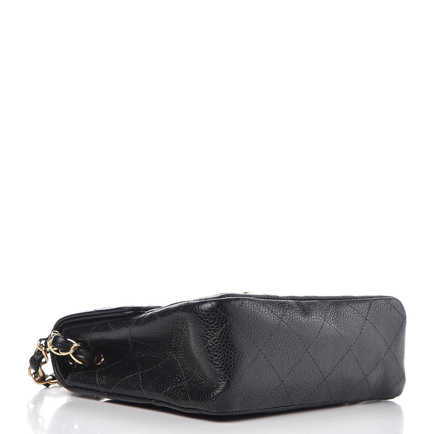 Caviar Quilted Mini Square Flap Black