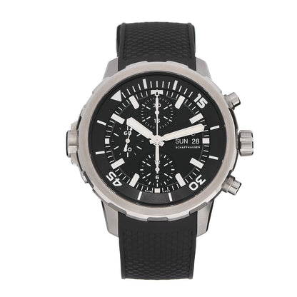 IWC Stainless Steel Rubber 44mm Aquatimer Chronograph Automatic Watch Black IW376803 1 of 5