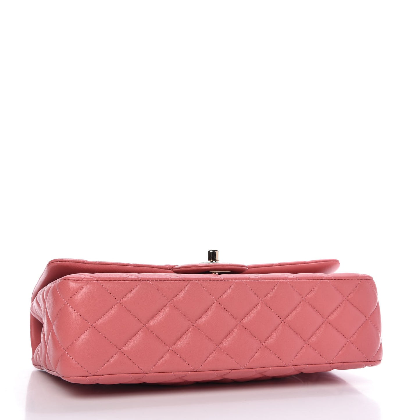Lambskin Quilted Valentine Charms Medium Single Flap Pink