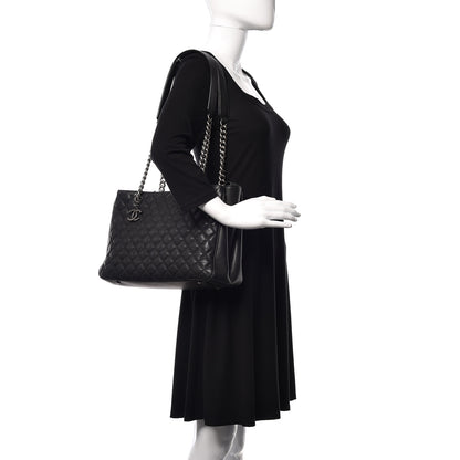 Chanel Caviar Quilted City Shopping Tote Black 2 of 10