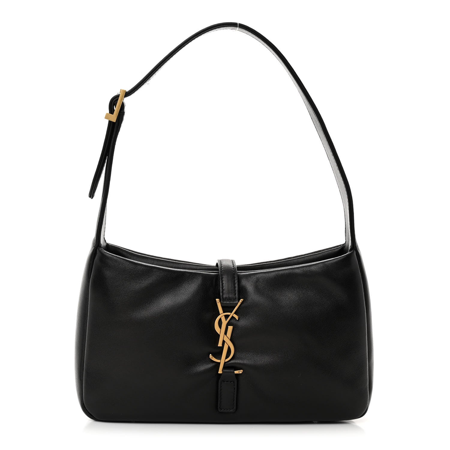 Saint Laurent Padded Lambskin Le 5 A 7 Hobo Black 1 of 12