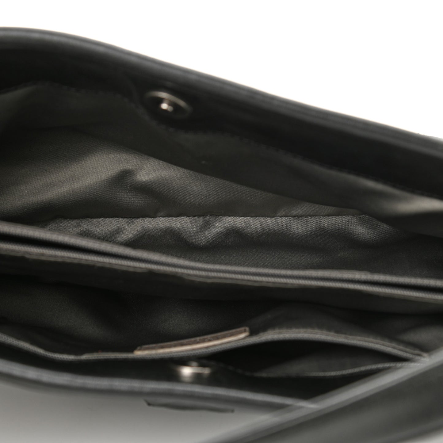 Calfskin Quilted Shoulder Bag Black