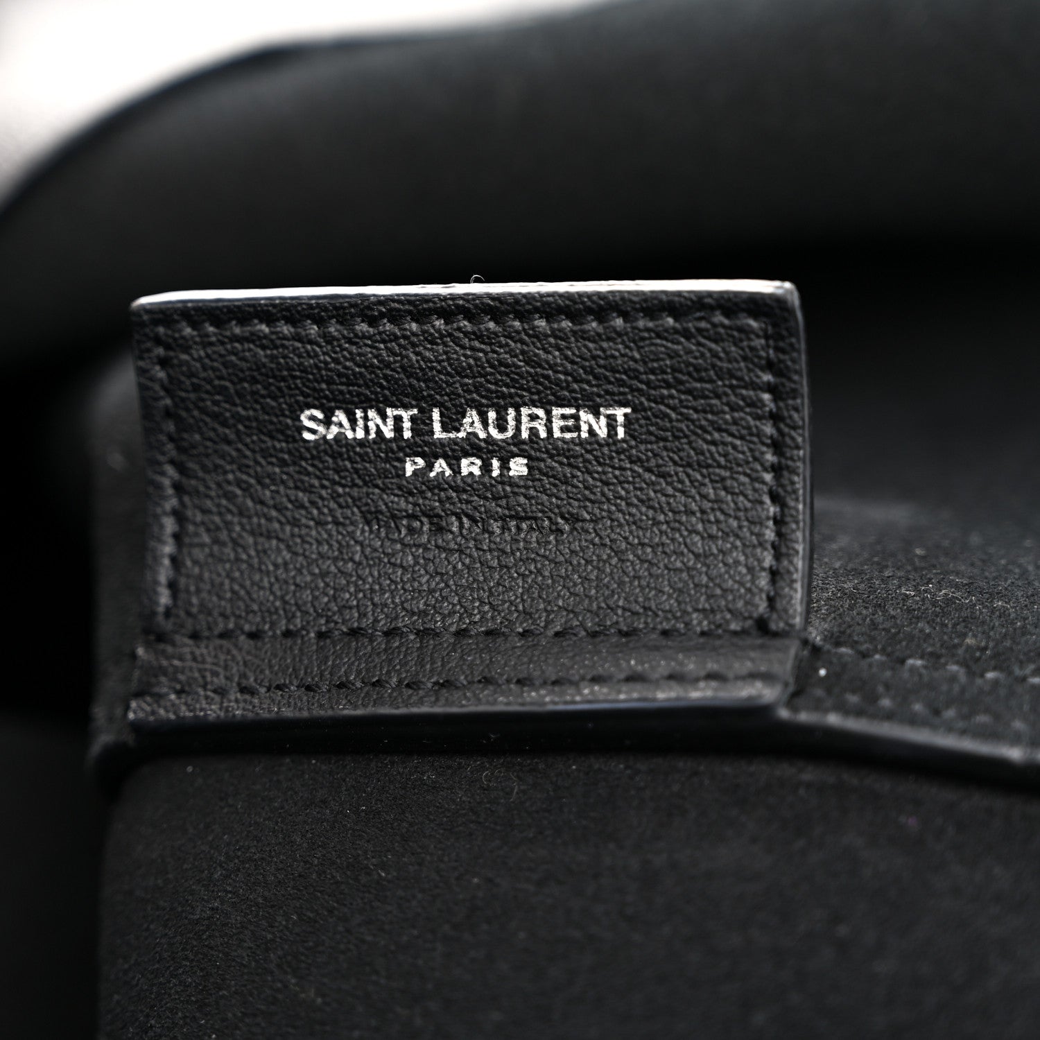 Saint Laurent Calfskin Large Fringe Shopping Tote Black 7 of 11