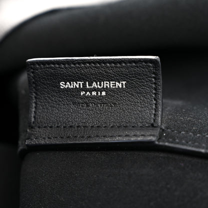 Saint Laurent Calfskin Large Fringe Shopping Tote Black 7 of 11