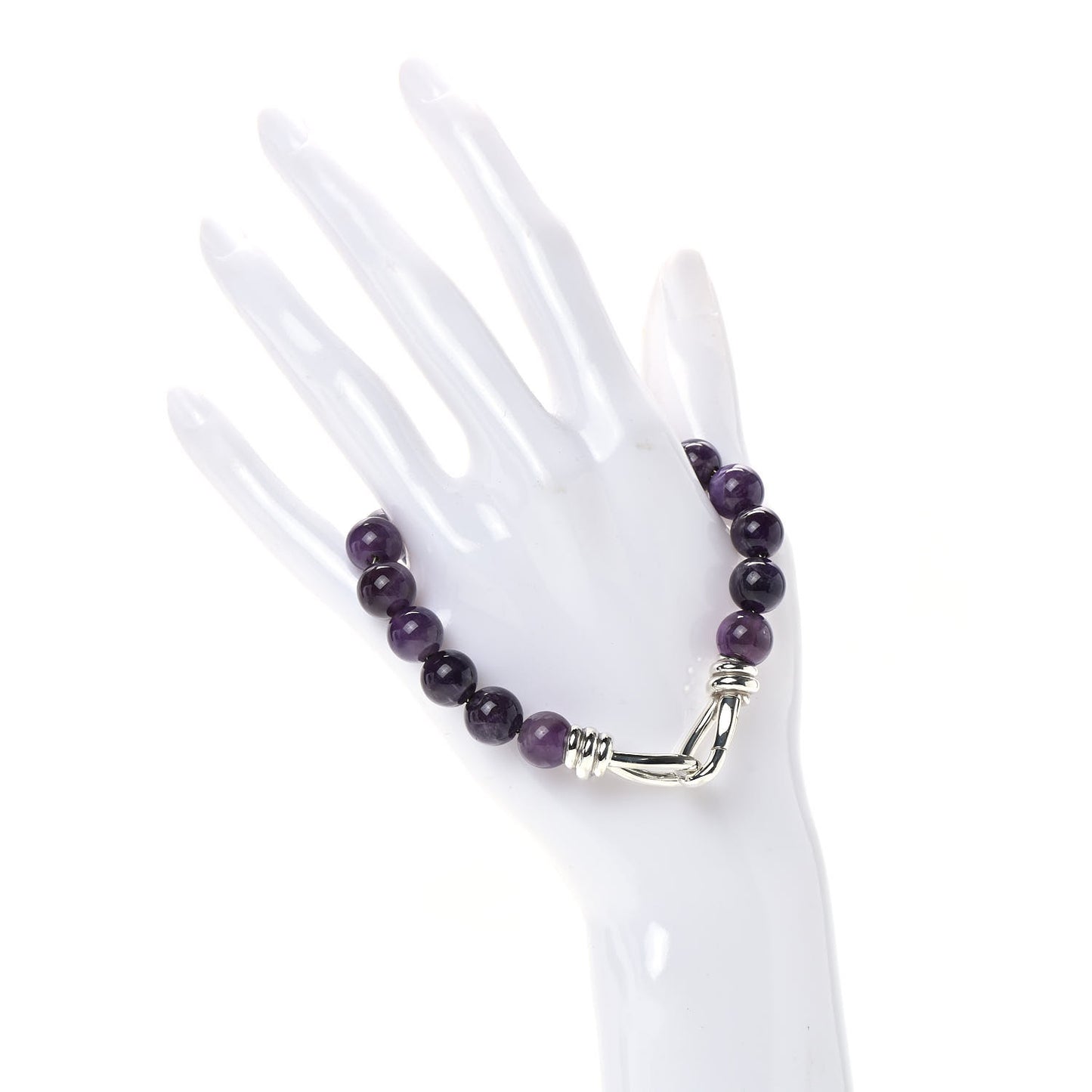 Sterling Silver Amethyst Paloma Picasso Knot Bead Bracelet