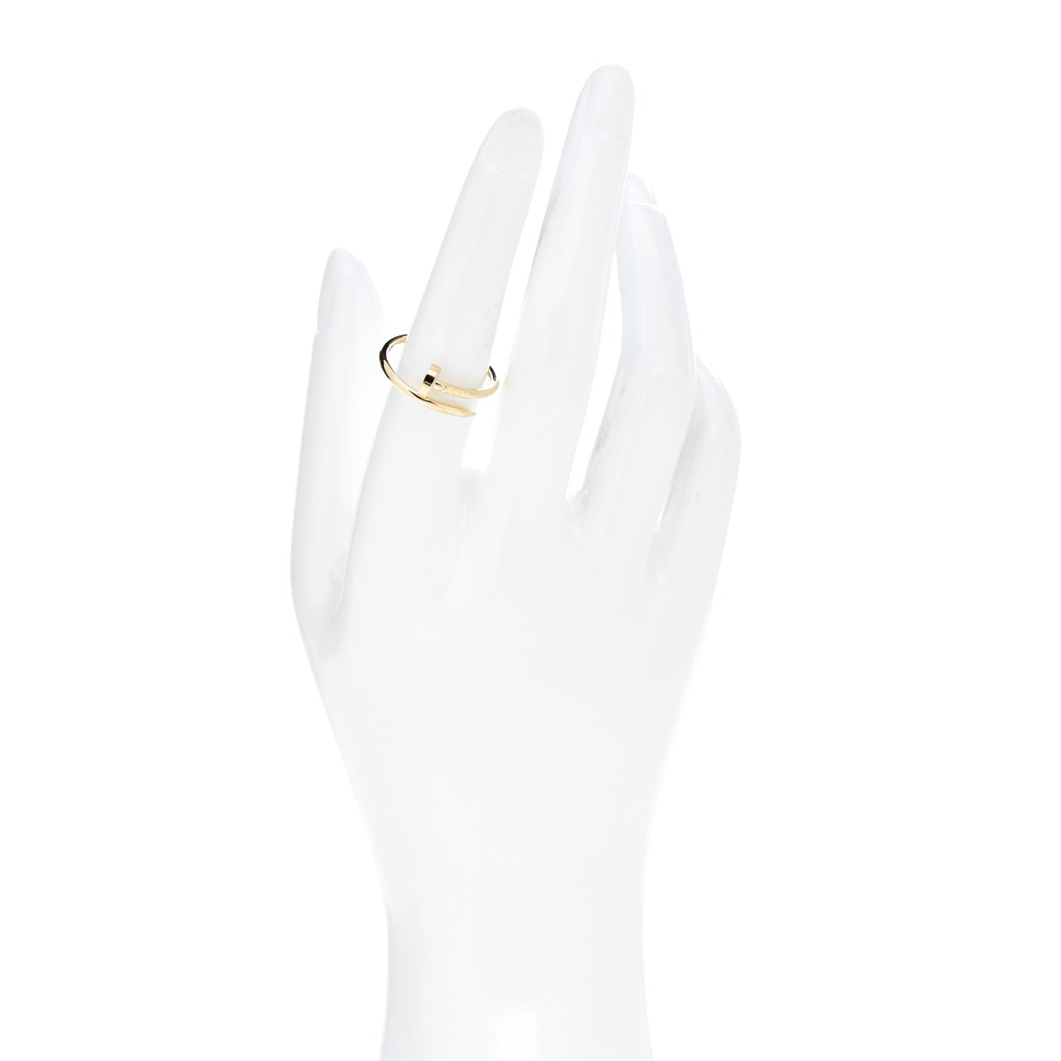 Cartier 18K Yellow Gold Small Juste Un Clou Ring 55 7.25 2 of 5