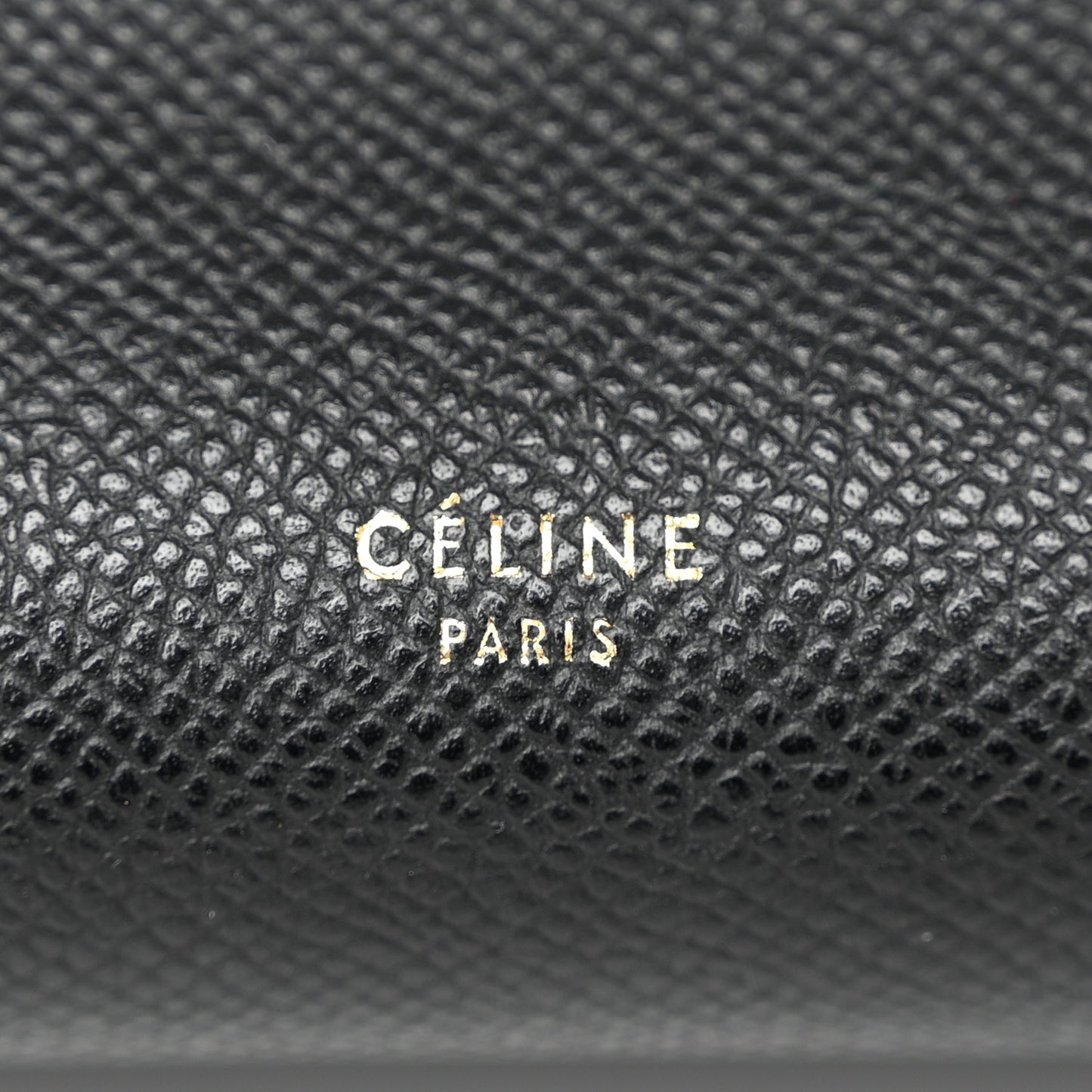 Grained Calfskin Mini Belt Bag Black