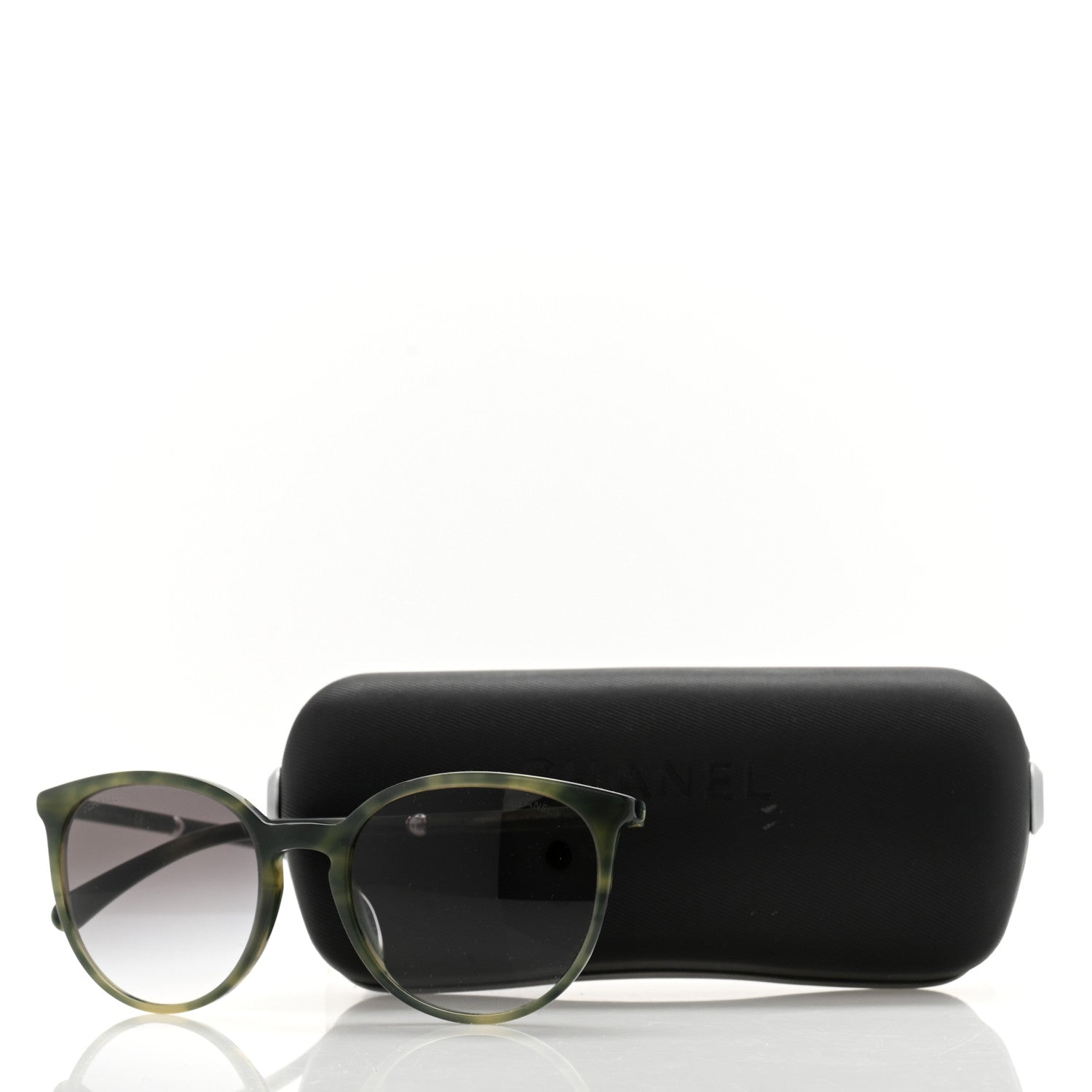 Chanel Acetate Butterfly Pearl Sunglasses 5394-H-A Green 8 of 8