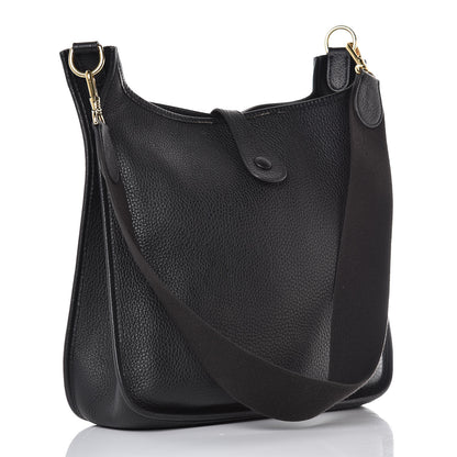 Hermes Taurillon Clemence Evelyne GM Black 3 of 15