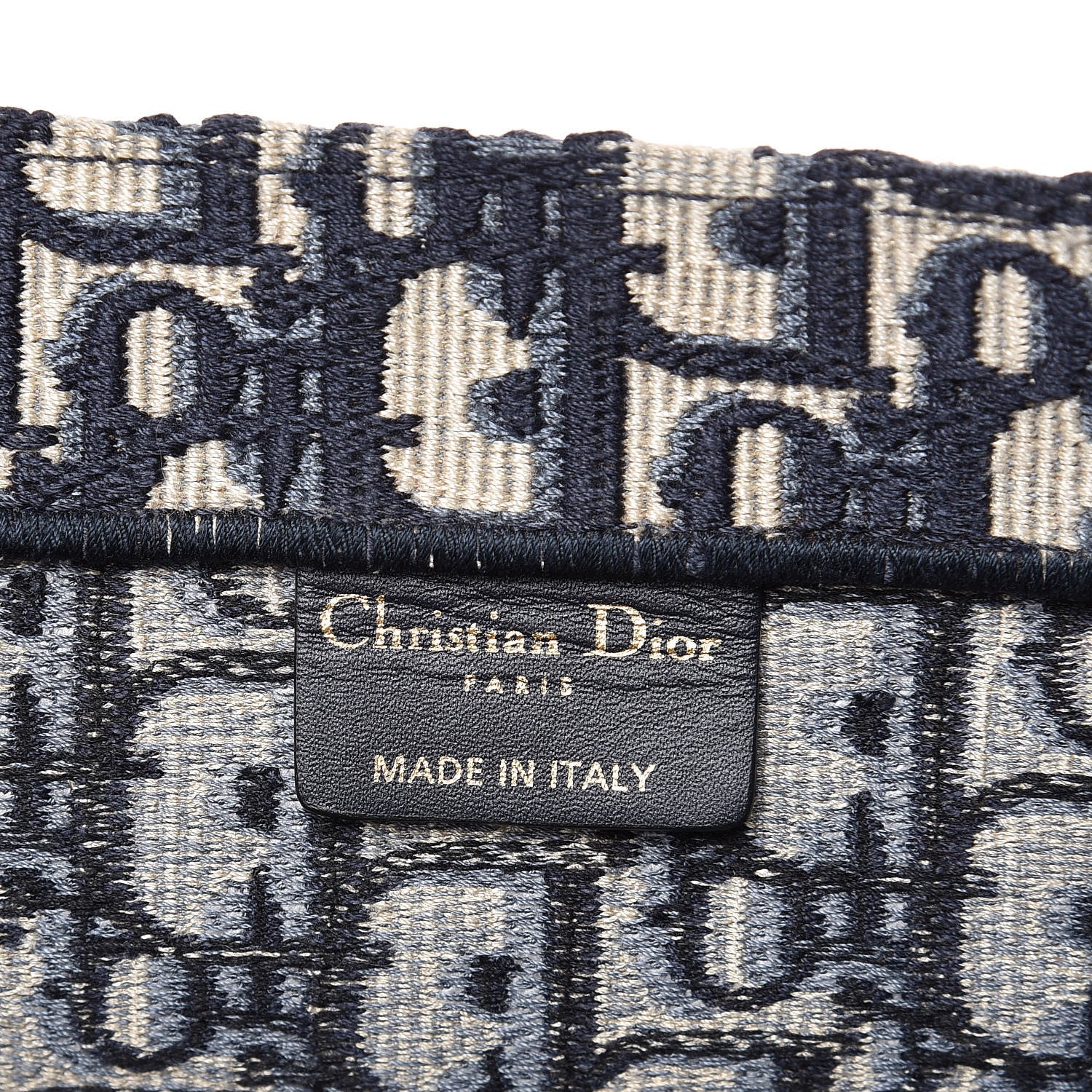 Christian Dior Oblique Book Tote Blue Multicolor 6 of 7