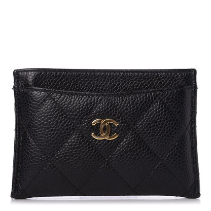 Chanel Caviar Quilted Card Holder Black 1 of 9