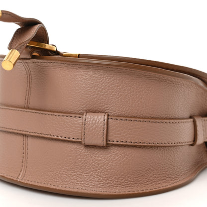 Chloe Grained Calfskin Small Marcie Saddle Bag Wood Rose 8 of 8