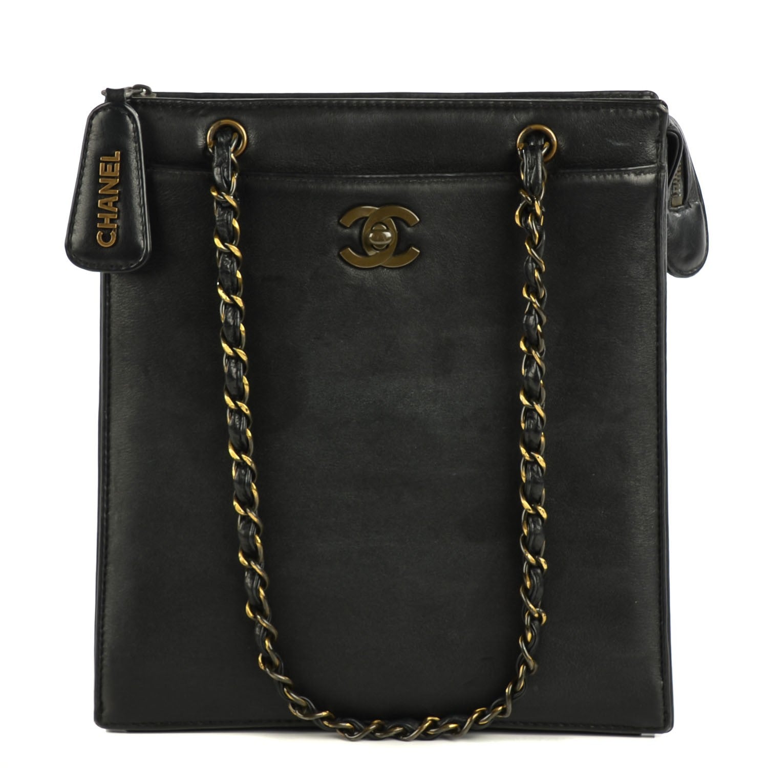 Chanel Lambskin Shoulder Bag Black 1 of 7