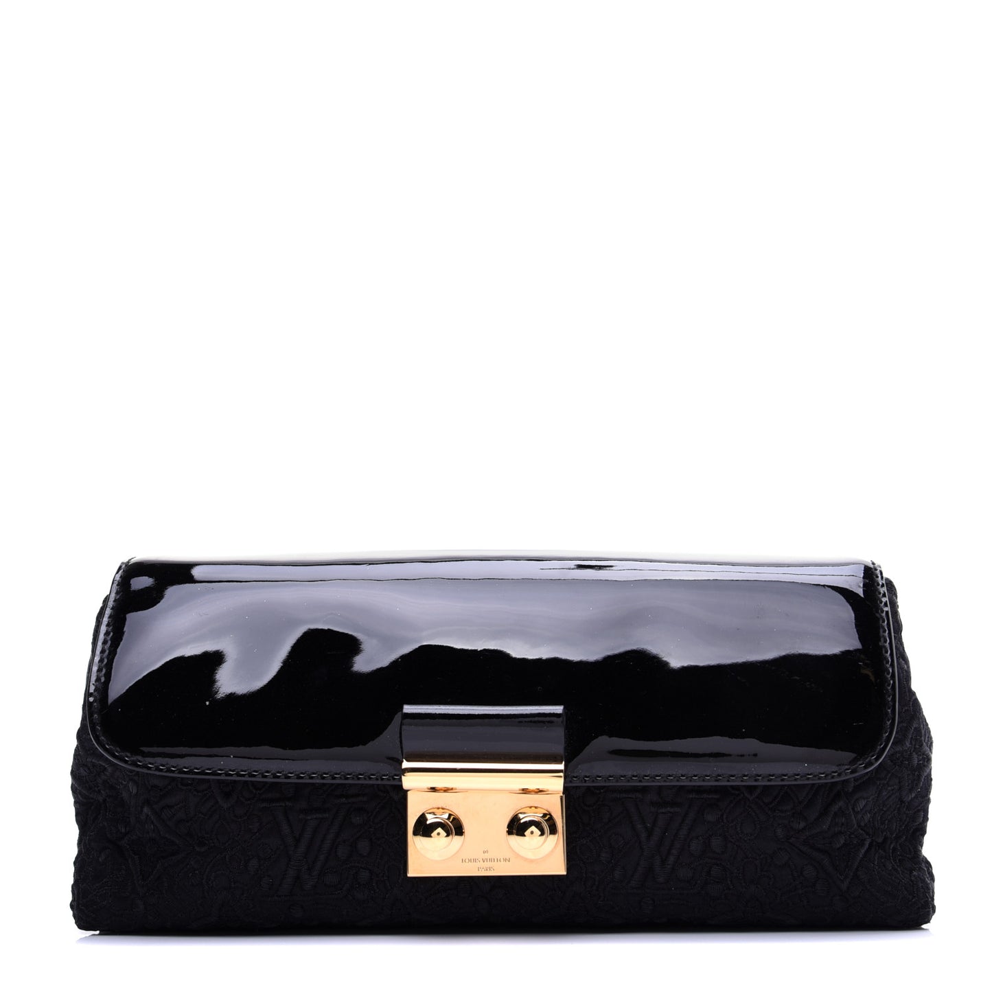 Satin Dentelle Pochette Black