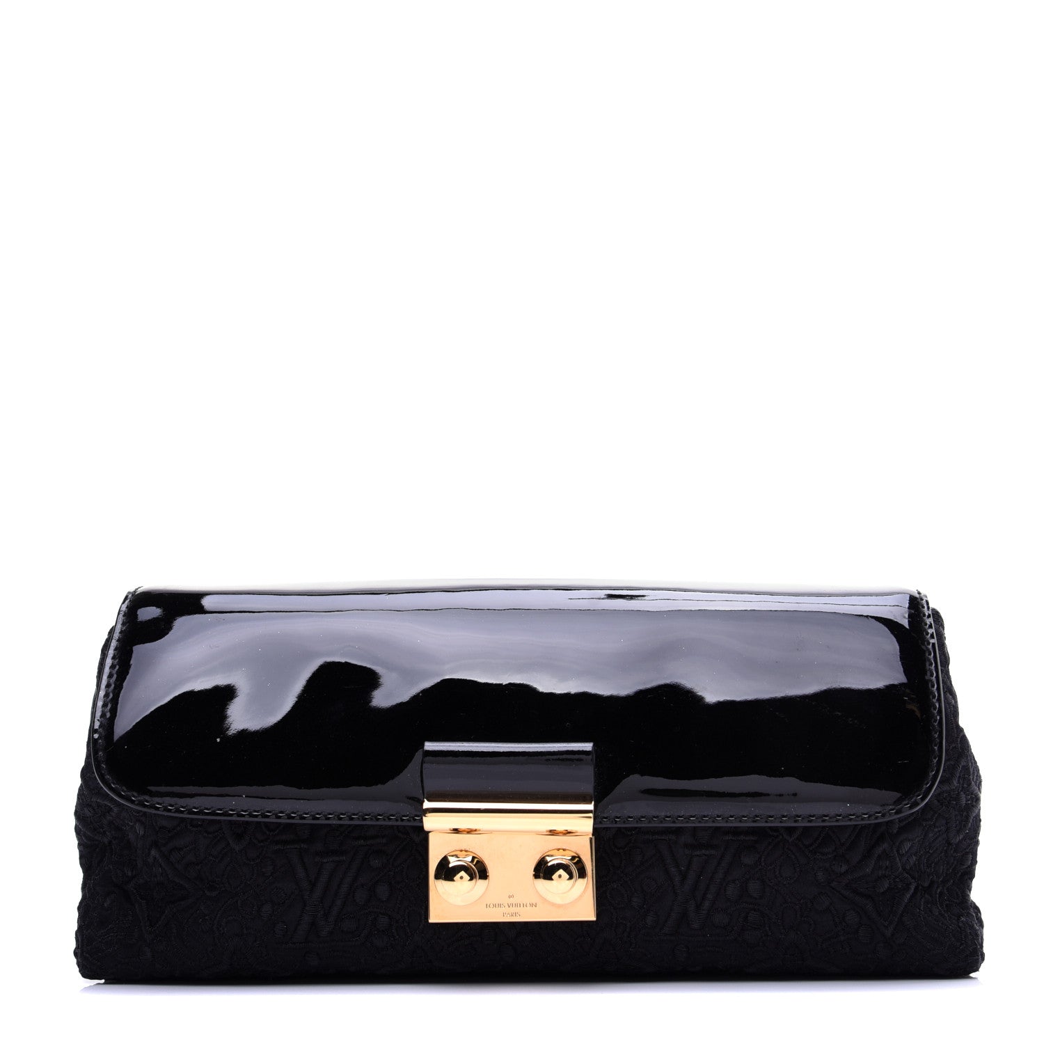 Louis Vuitton Satin Dentelle Pochette Black 1 of 10