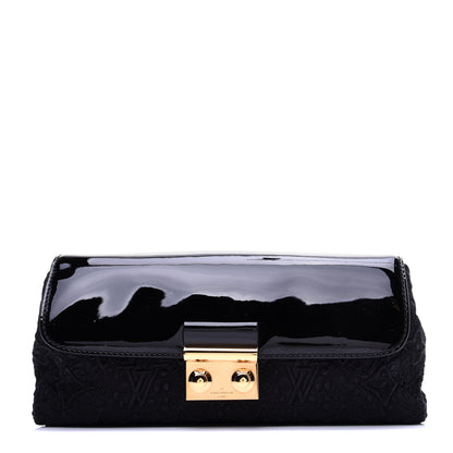 Louis Vuitton Satin Dentelle Pochette Black 1 of 10