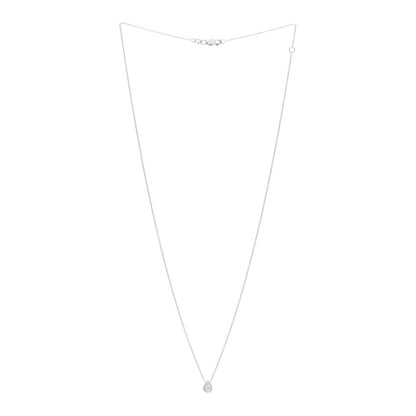 Roberto Coin 18K White Gold Diamond .20ct Pear Cut Pendant Necklace 3 of 4