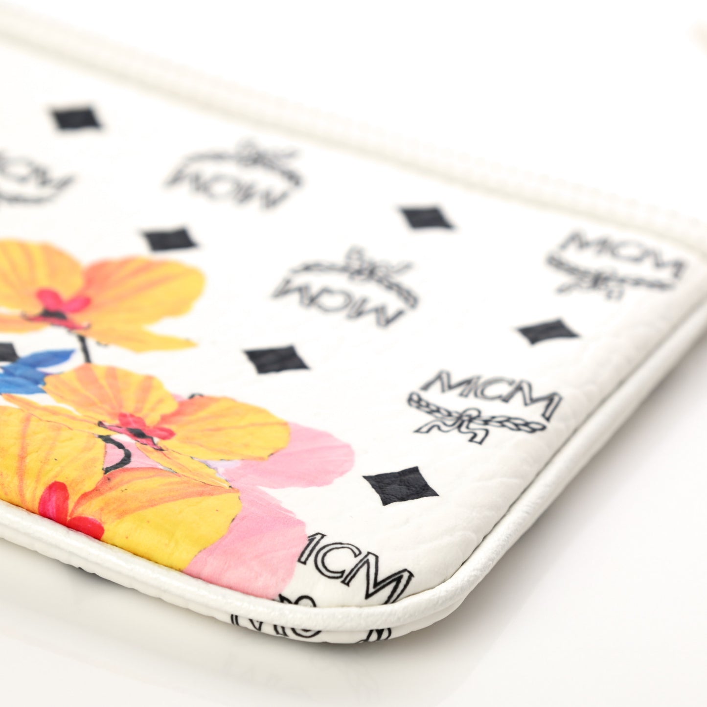 Visetos Anya Essential Floral Print Shopper Tote Pouch White