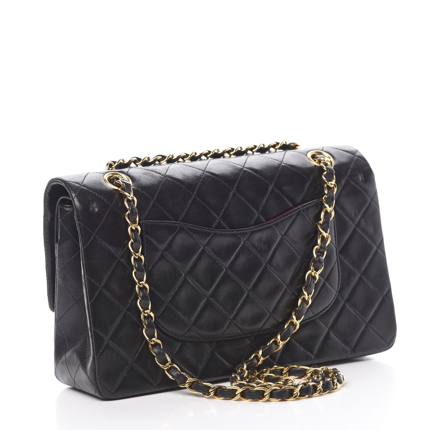 Chanel Lambskin Quilted Medium Double Flap Black 3 of 16